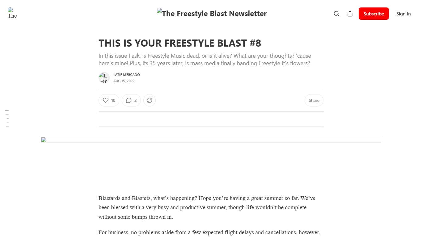 THIS IS YOUR FREESTYLE BLAST #8 - by Latif Mercado